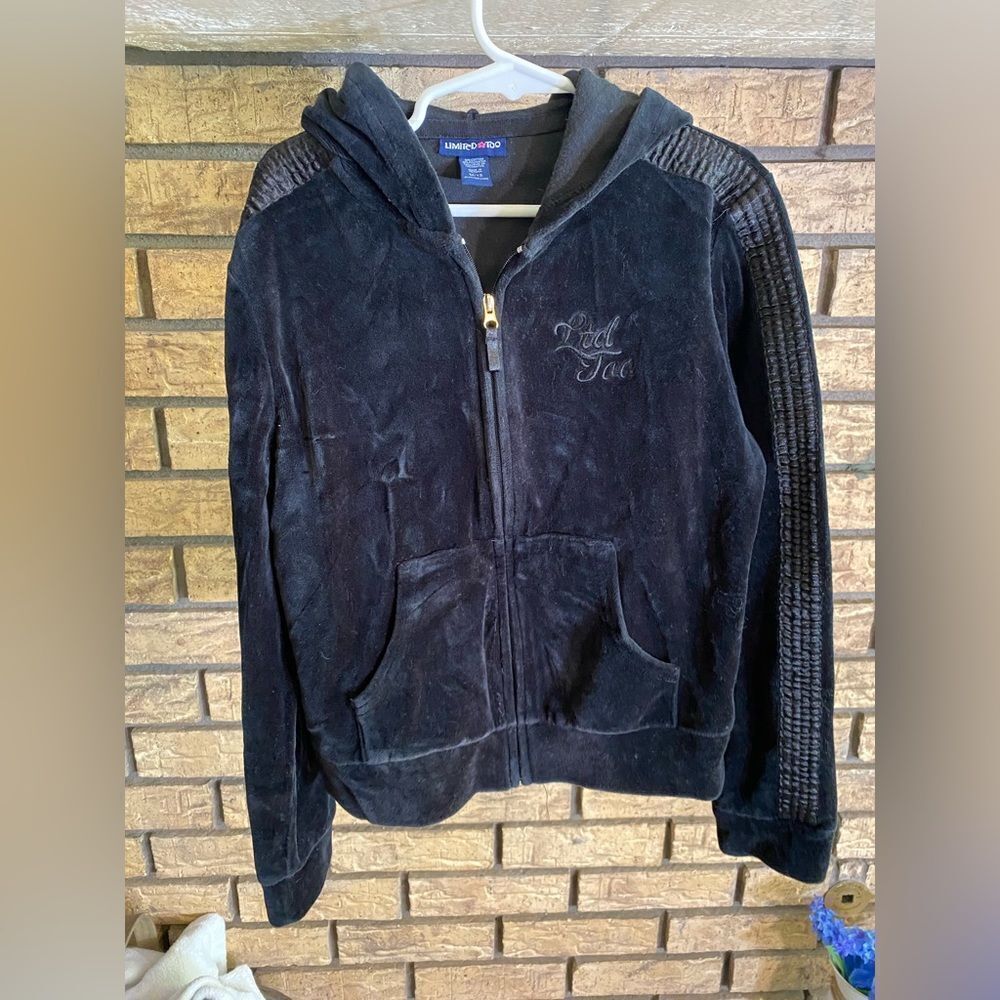 Limited too velvet like hoodie